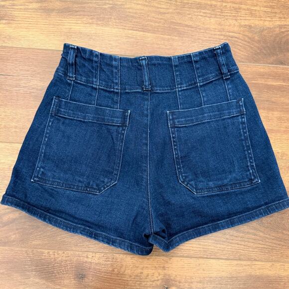 Maeve by Anthropologie High-Rise Colette Shorts in Dark Denim size 26 - Picture 7 of 9